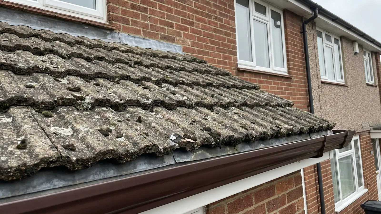 Tiles with a rough, pitted surface