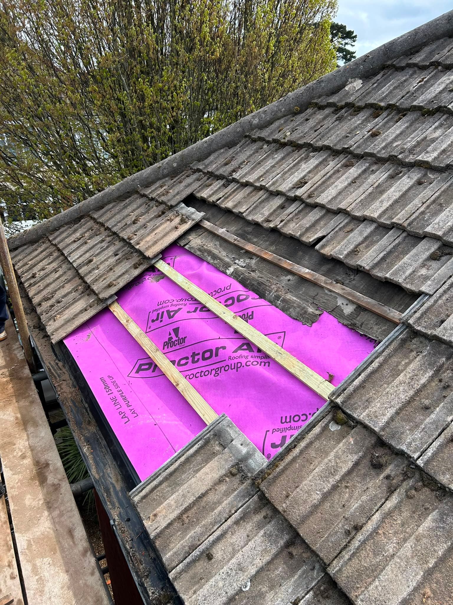 Roof leak repair